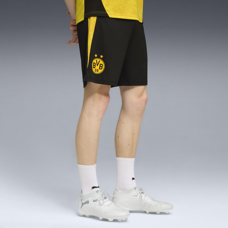 Męskie szorty treningowe Borussia Dortmund PUMA Black Faster Yellow
