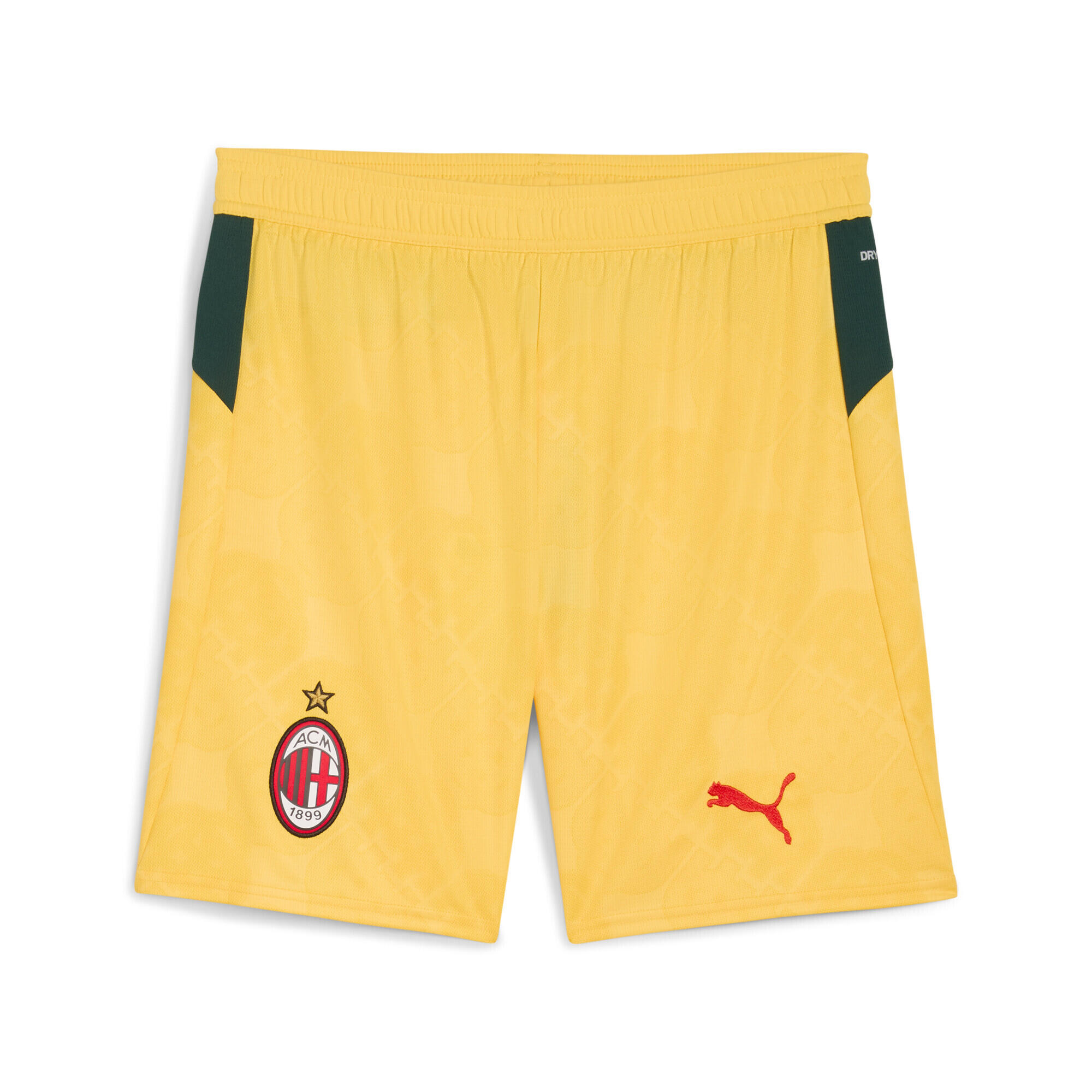 Męskie szorty AC Milan 25/26 PUMA Sunny Yellow Dark Myrtle Green