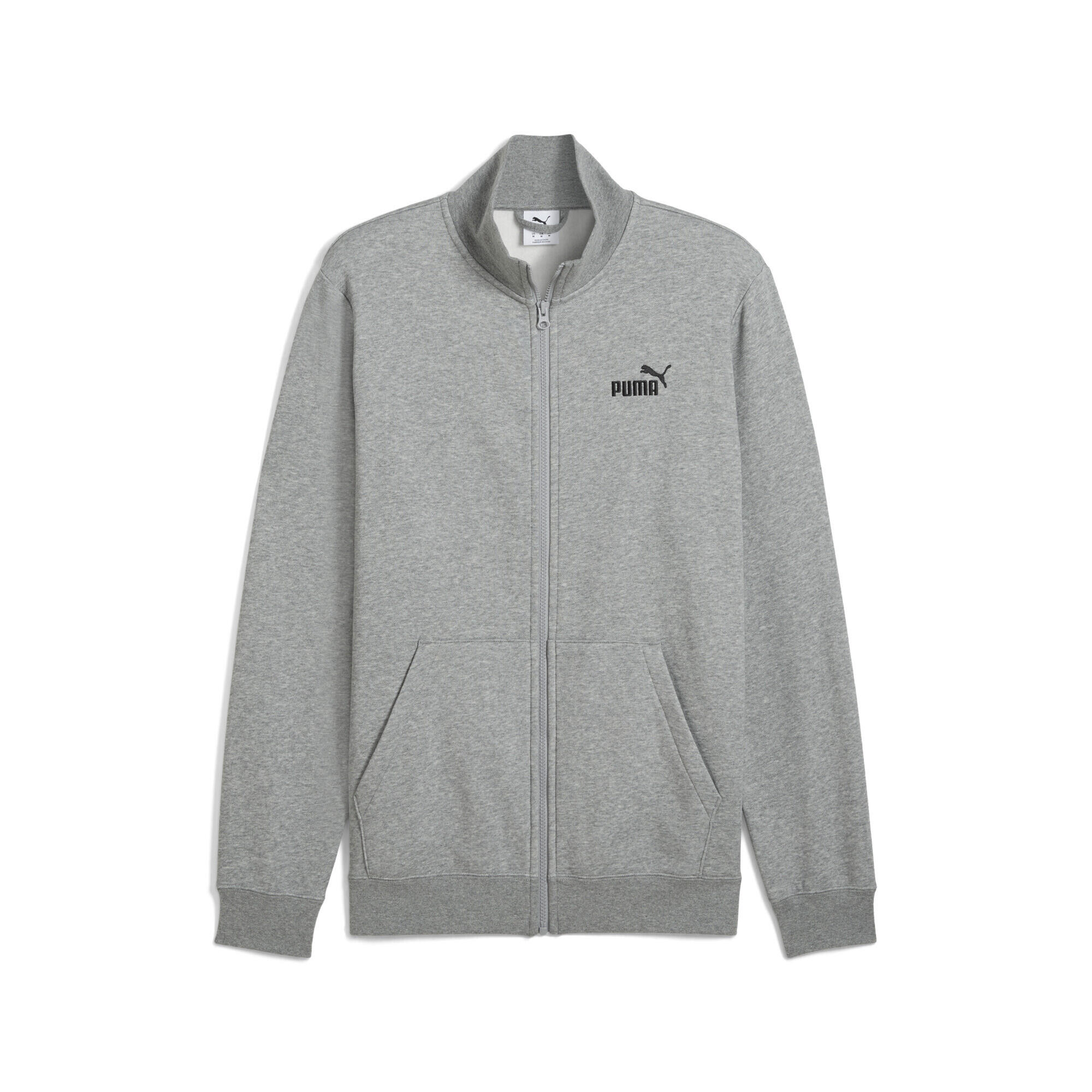 Męska kurtka dresowa Essentials z logo No. 1 PUMA Medium Gray Heather