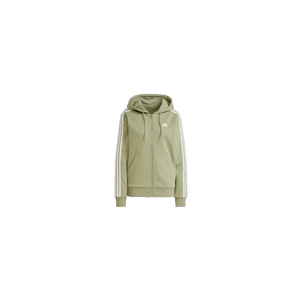 Sudadera Mujer Adidas Essentials 3-Stripes Khaki 1/6
