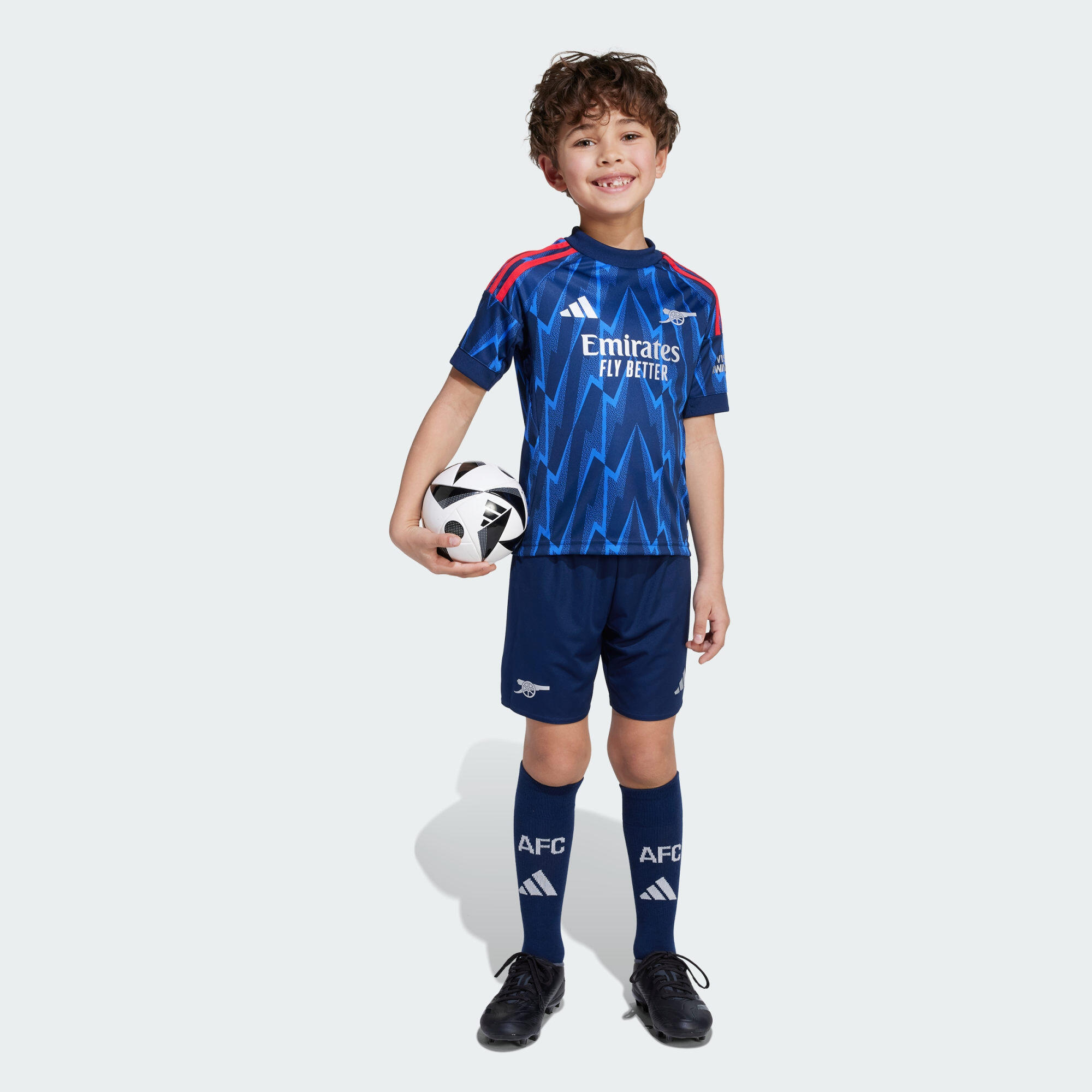 Adidas - Mini Kit Extérieur Arsenal 25/26 Enfants - Maillot Manches Courtes - Bleu|gris - Decathlon