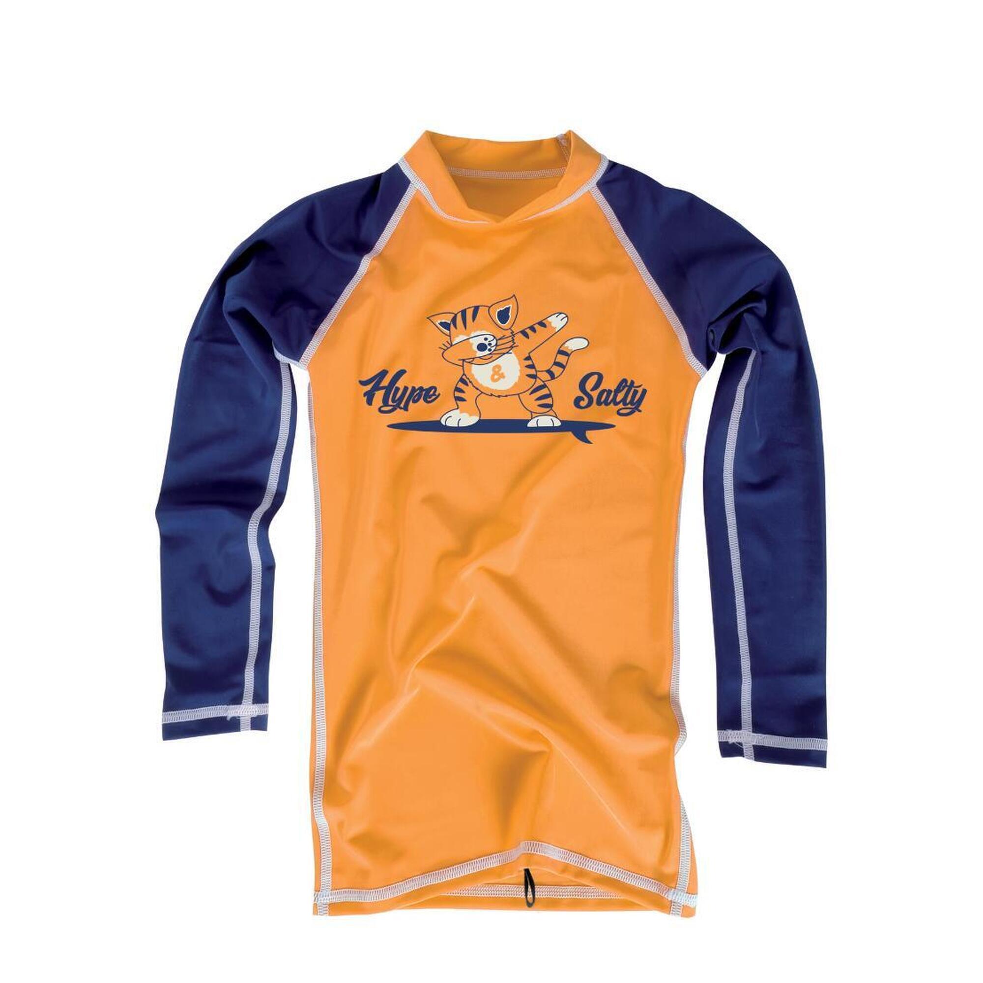 Mdns - Logo - Lycra L/s Upf Surf Bébé - Sous Combinaison - Bleu|jaune - 40 M - Decathlon