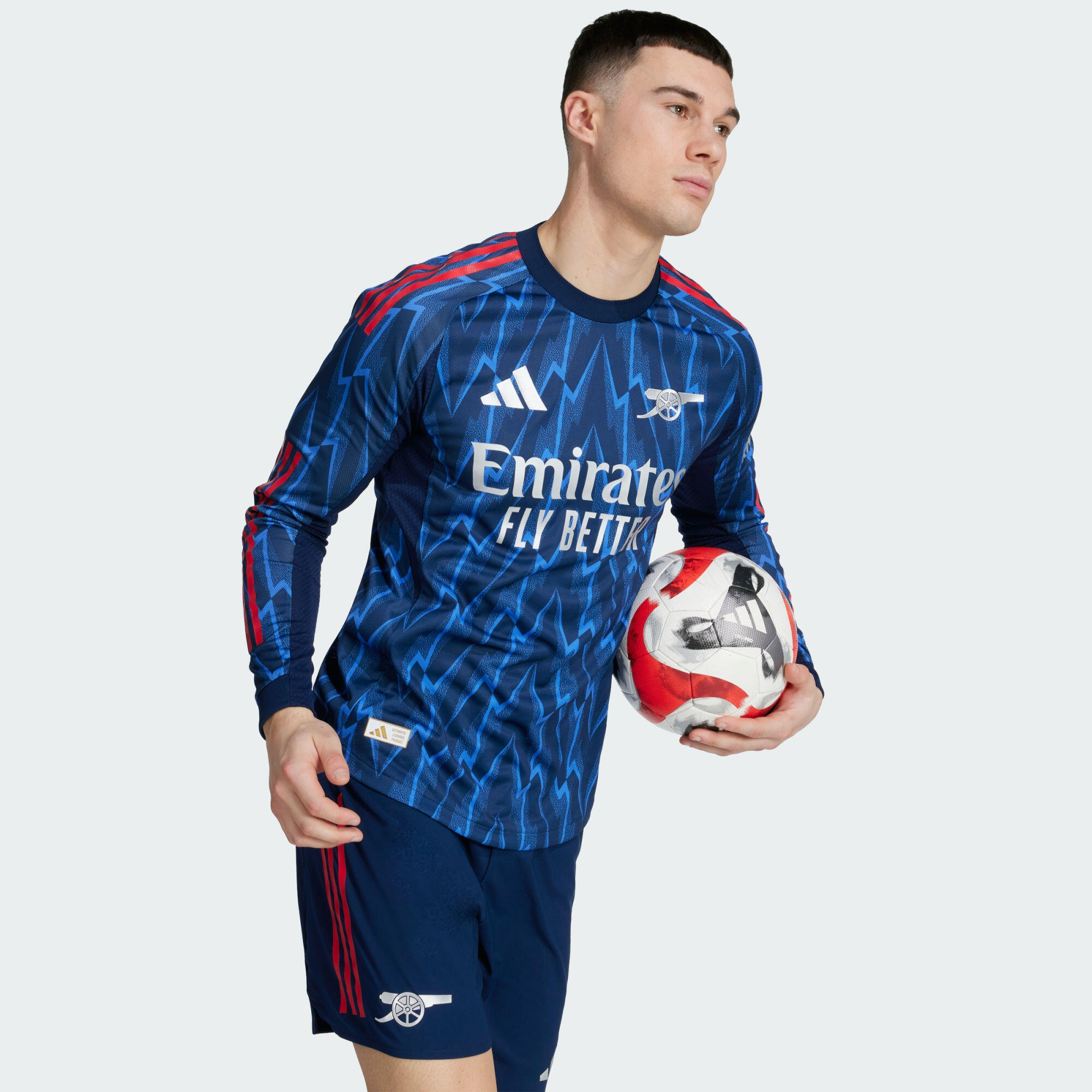 Arsenal 25/26 Long Sleeve Away Authentic Jersey 5/7