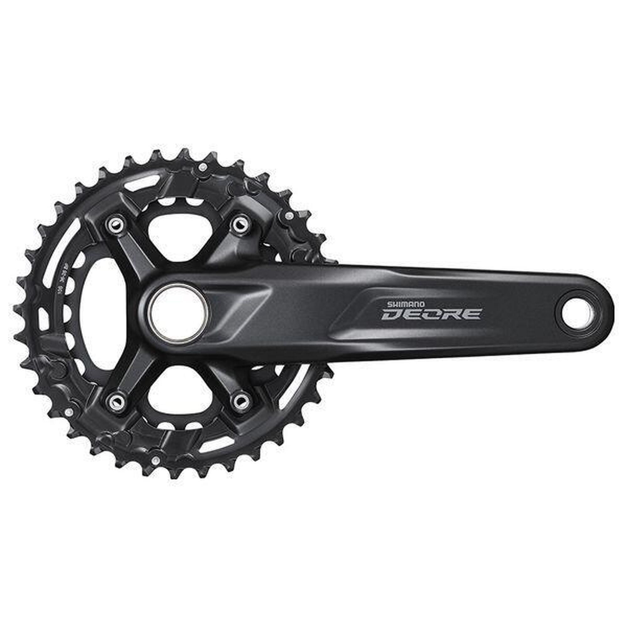 Shimano - Pédalier Shimano Deore Fc-m4100-b2 36-26 Dents 10v Boost 175 Mm - Manivelle - Noir - 175 Mm - Decathlon