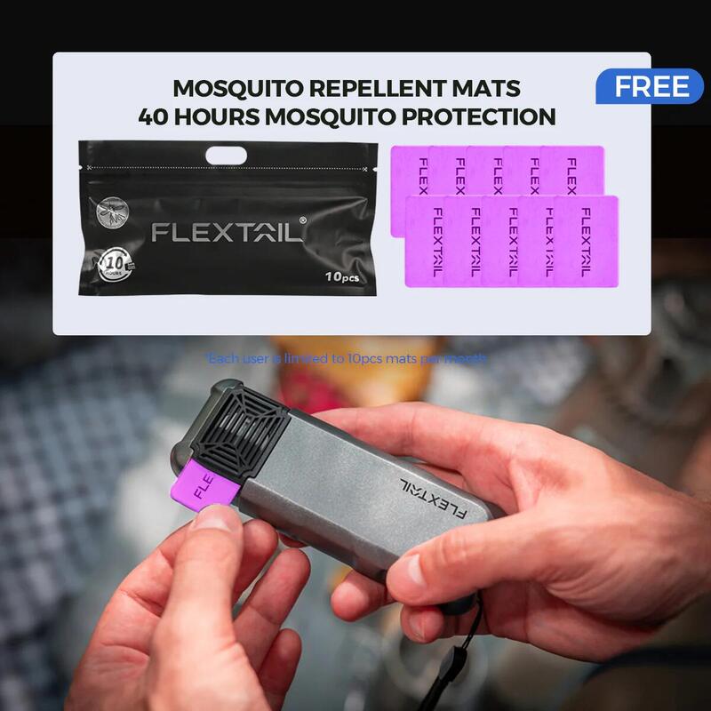 Flextail - Max Repel S - 2 în 1 repelent de țânțari portabil și reîncărcabil -