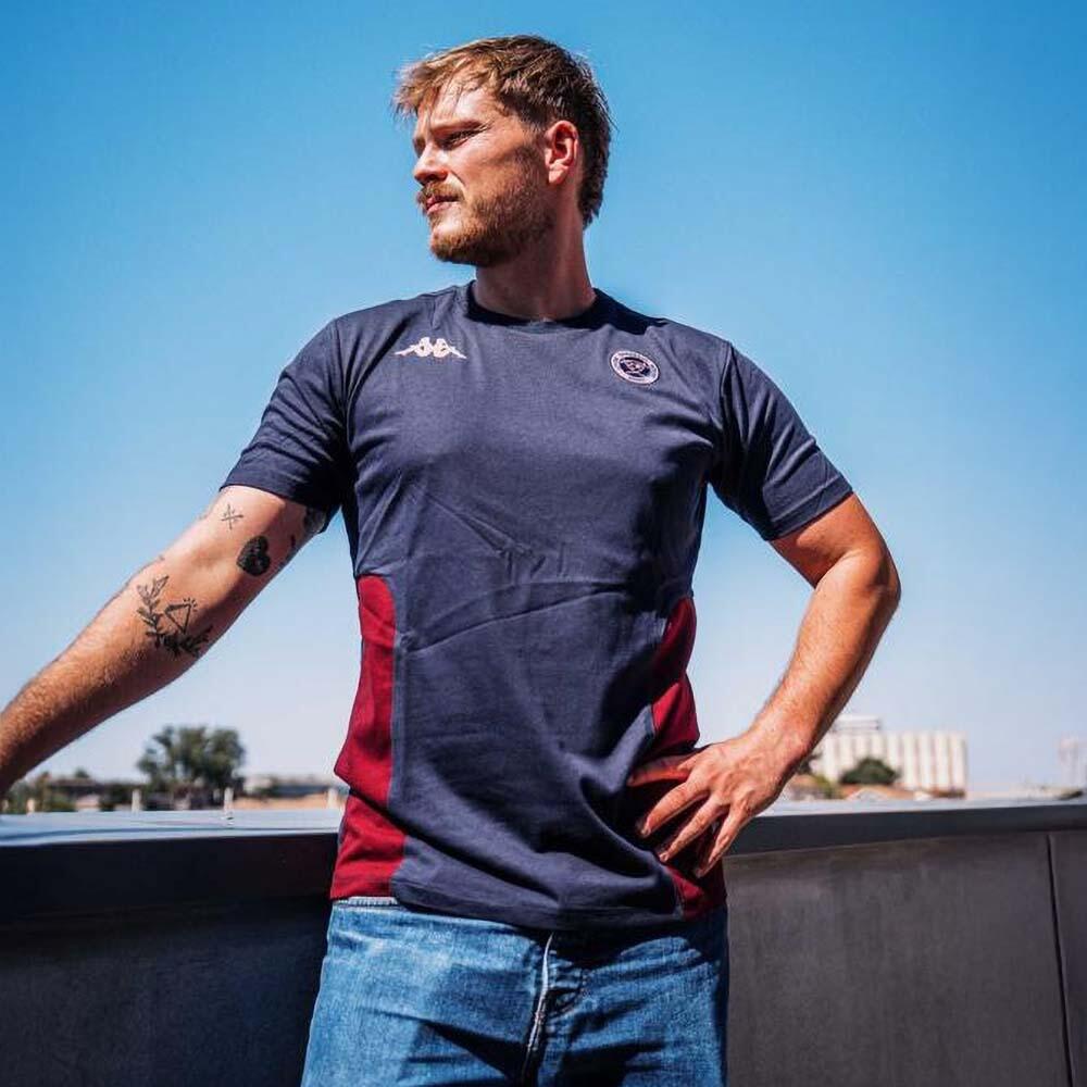 T‑shirt de rugby UBB Kappa Millado azul marinho 4/4