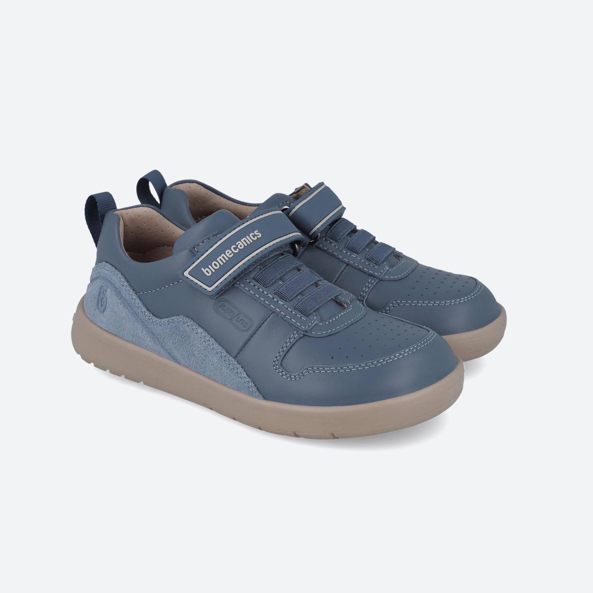 Zapatillas Barefoot Niño Biomecanics 251240B Azules Cierre Adherente 2/7