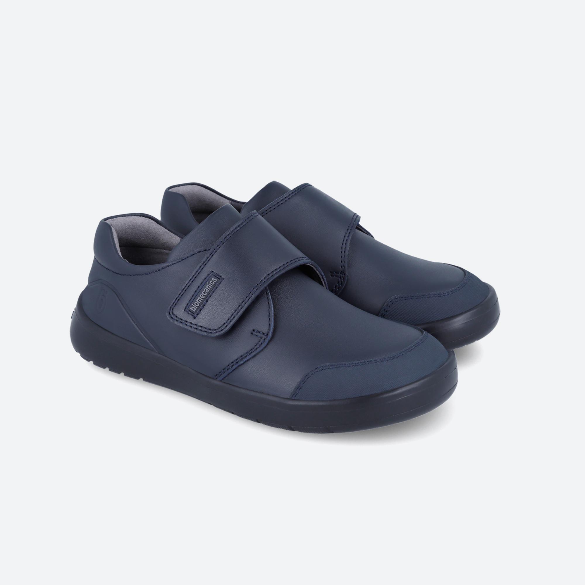 Sapatos Escolares Barefoot Menino Biomecanics 251021B Azul Marinho Adesivo 2/6