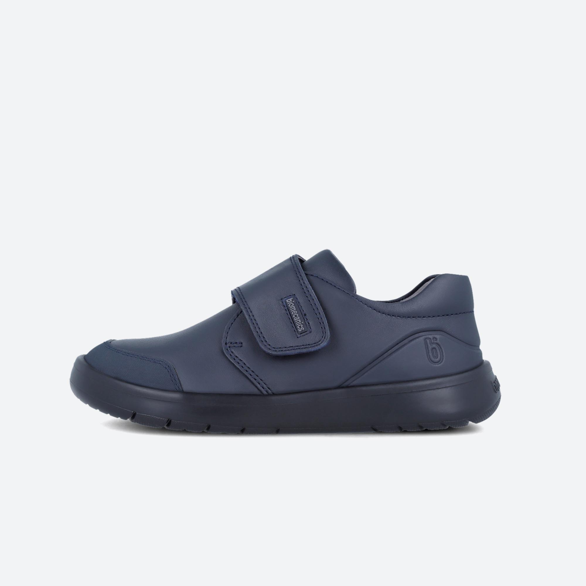 Sapatos Escolares Barefoot Menino Biomecanics 251021B Azul Marinho Adesivo 5/6