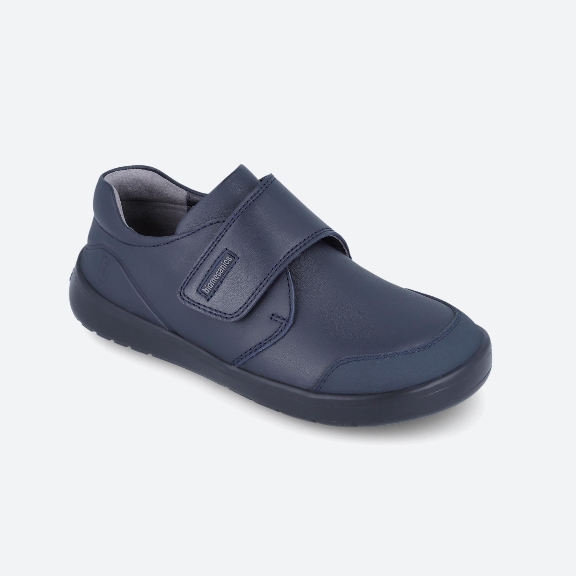 Sapatos Escolares Barefoot Menino Biomecanics 251021B Azul Marinho Adesivo 4/6