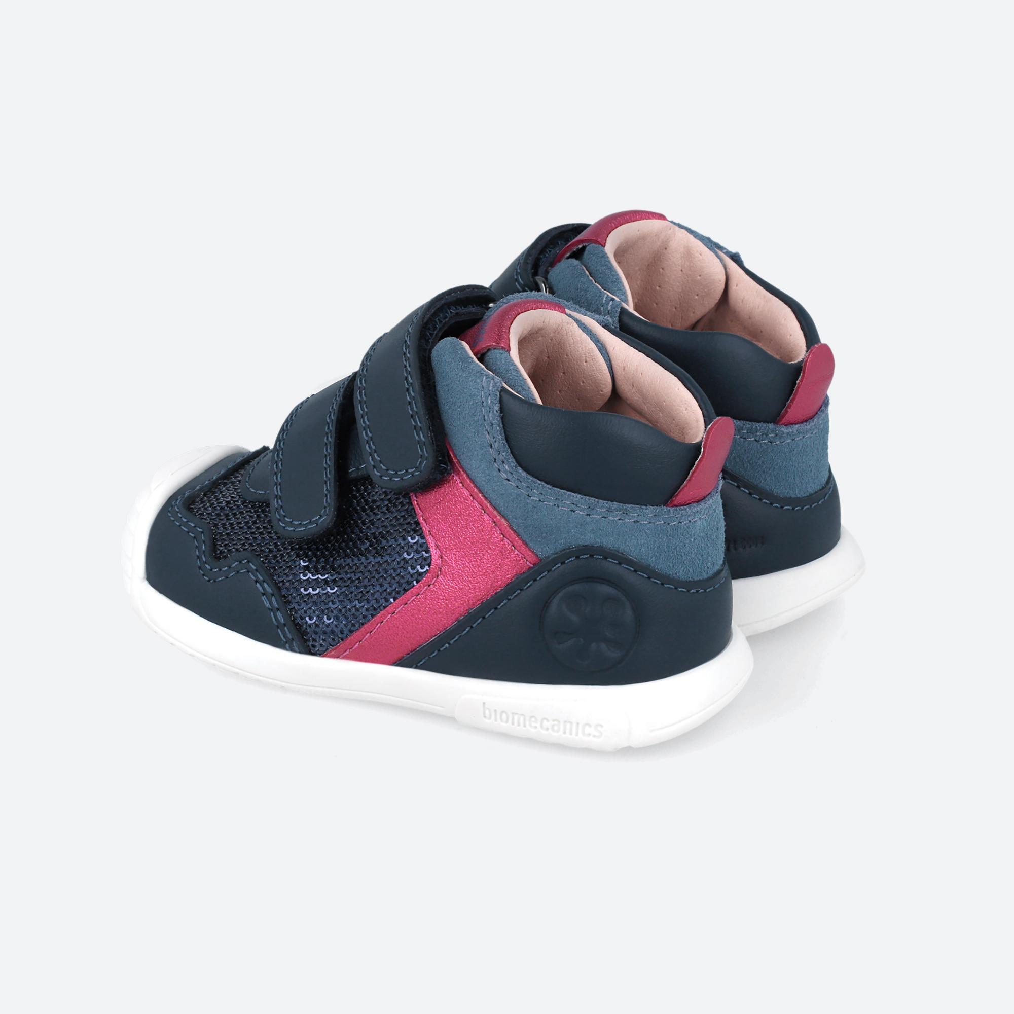 Botins Primeiros Passos Bebê Menina Biomecanics 251108A Azul Marinho 3/6