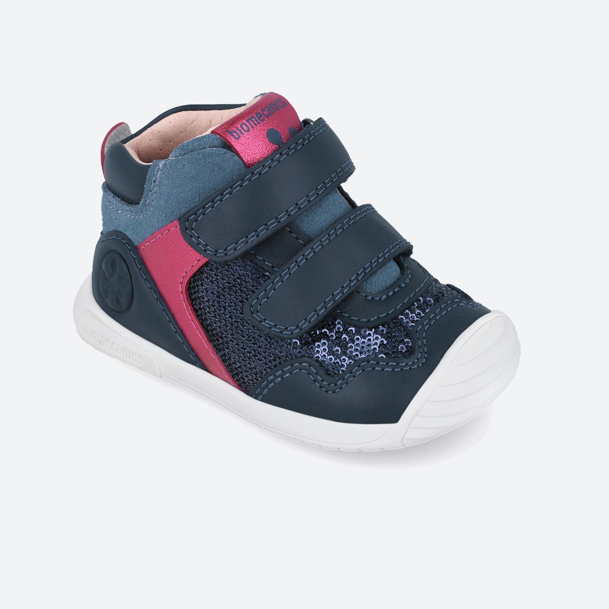 Botins Primeiros Passos Bebê Menina Biomecanics 251108A Azul Marinho 4/6