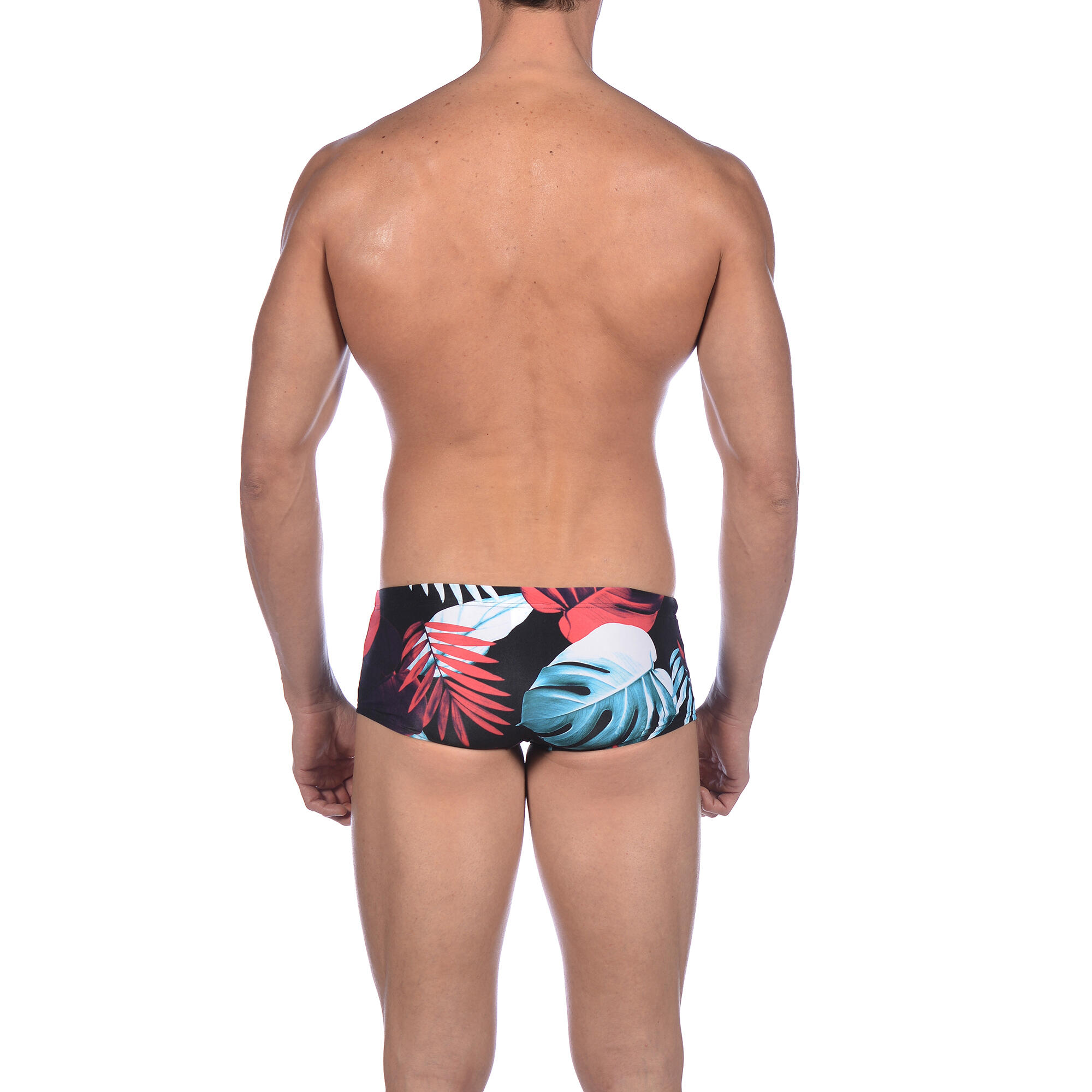 Kąpielówki męskie na basen Arena Tropical Leaves Low Waist Short 2/7