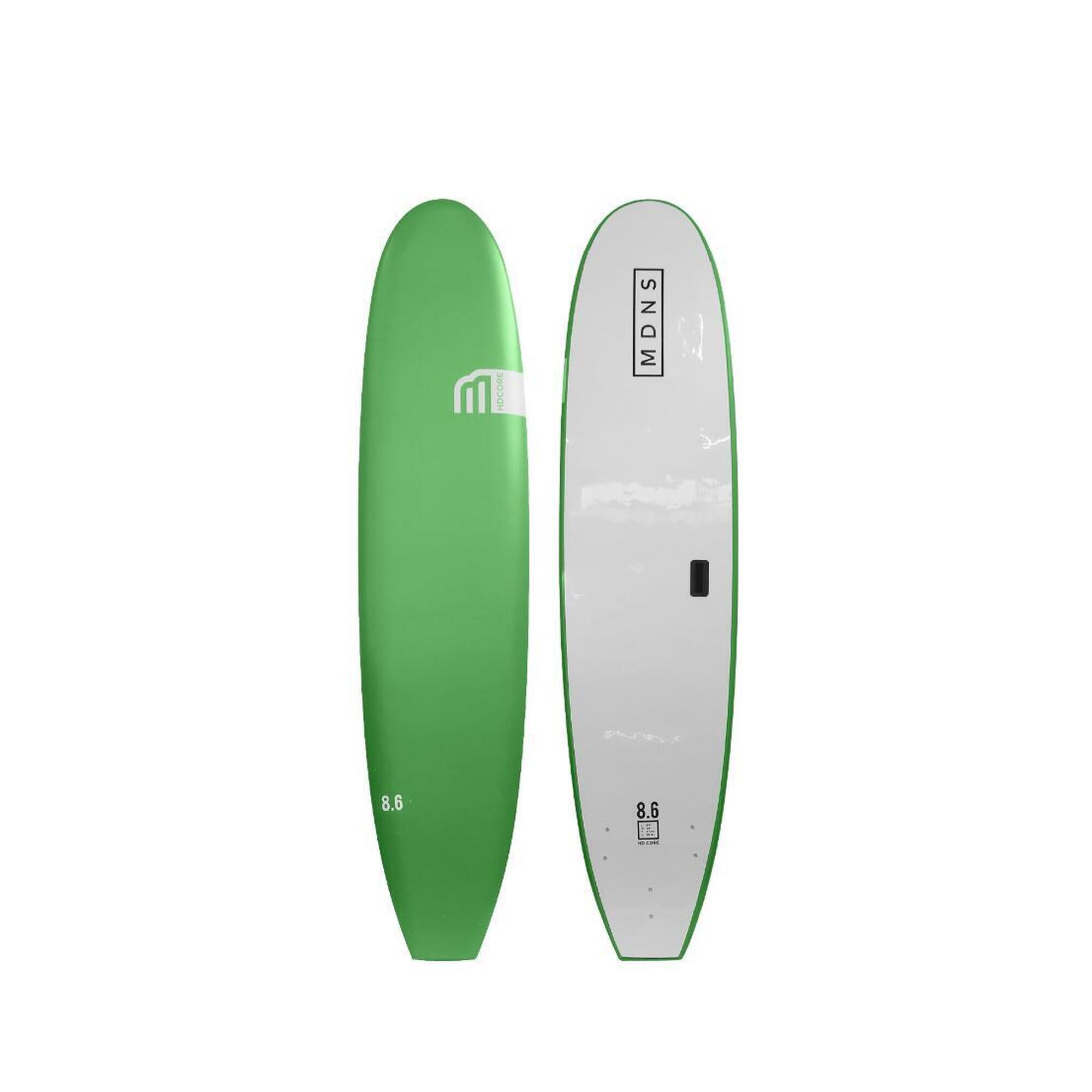 Mdns - Hd Core 8'6 - Planche De Surf Softboard 8'6 - Planche De Surf - Vert - Decathlon