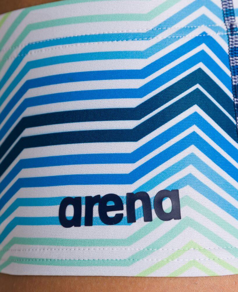 Kąpielówki męskie na basen Arena Multicolor Stripes Low Waist Short 4/7