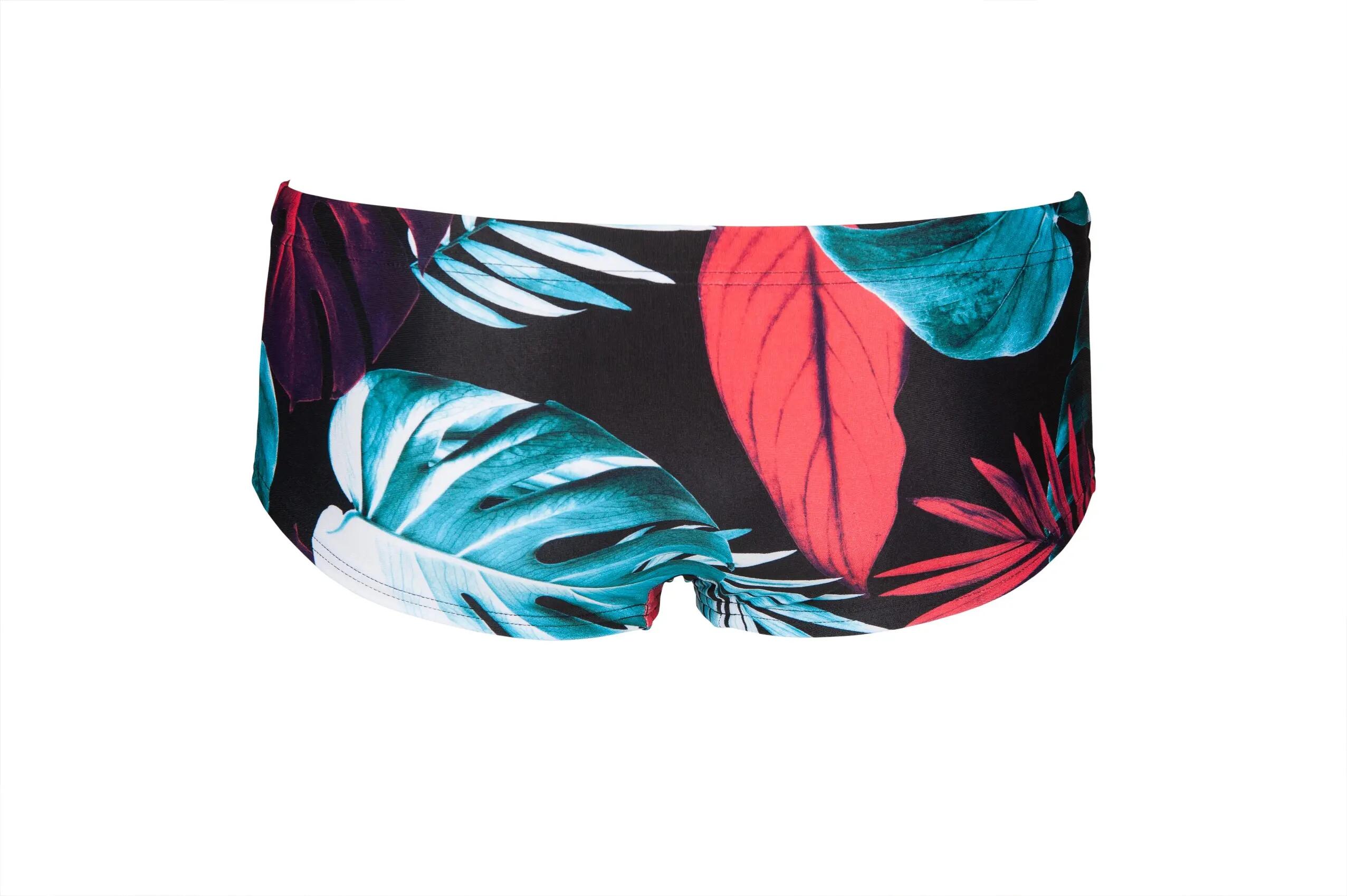 Kąpielówki męskie na basen Arena Tropical Leaves Low Waist Short 5/7