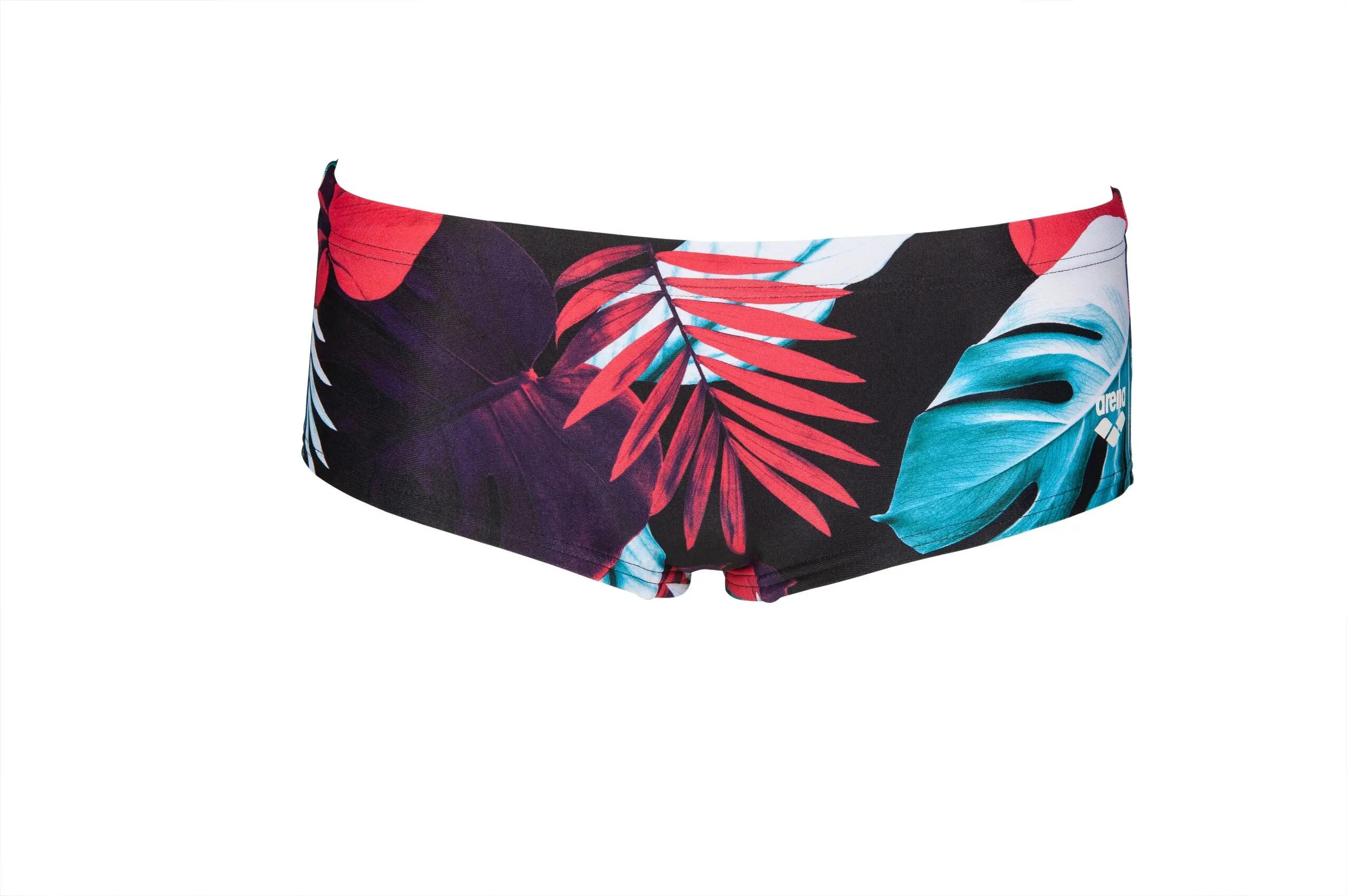 Kąpielówki męskie na basen Arena Tropical Leaves Low Waist Short 4/7
