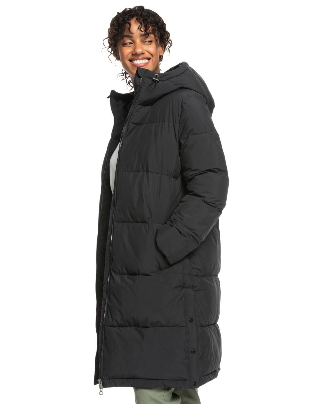 Veste longue à capuche TEST OF TIME Noir Femme 3/7