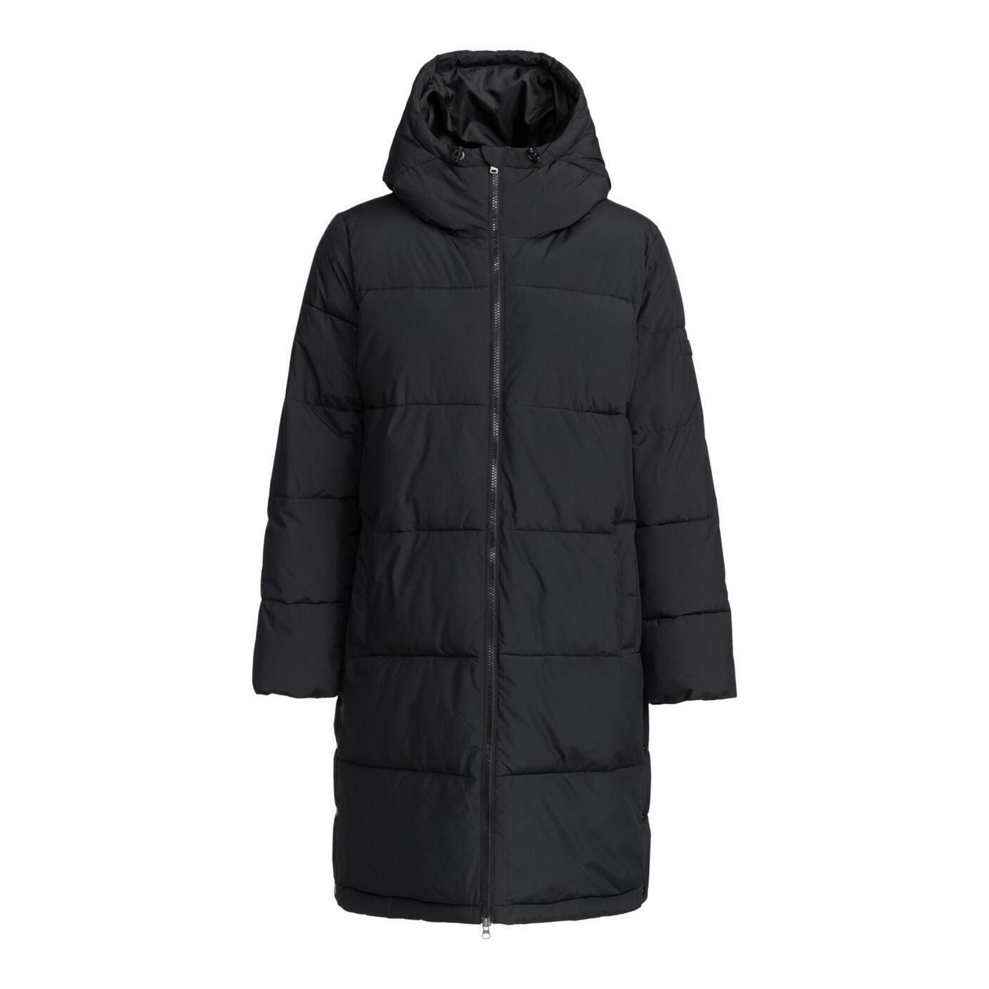 Roxy - Veste Longue À Capuche Test Of Time Noir Femme - Veste - Noir - 40 M - Decathlon