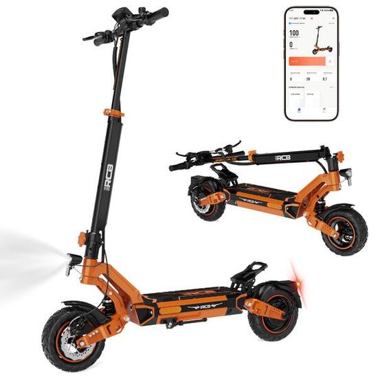 E-Scooter mit Straßenzulassung (ABE) 120-140KM RCB-D7 PRO-27Ah