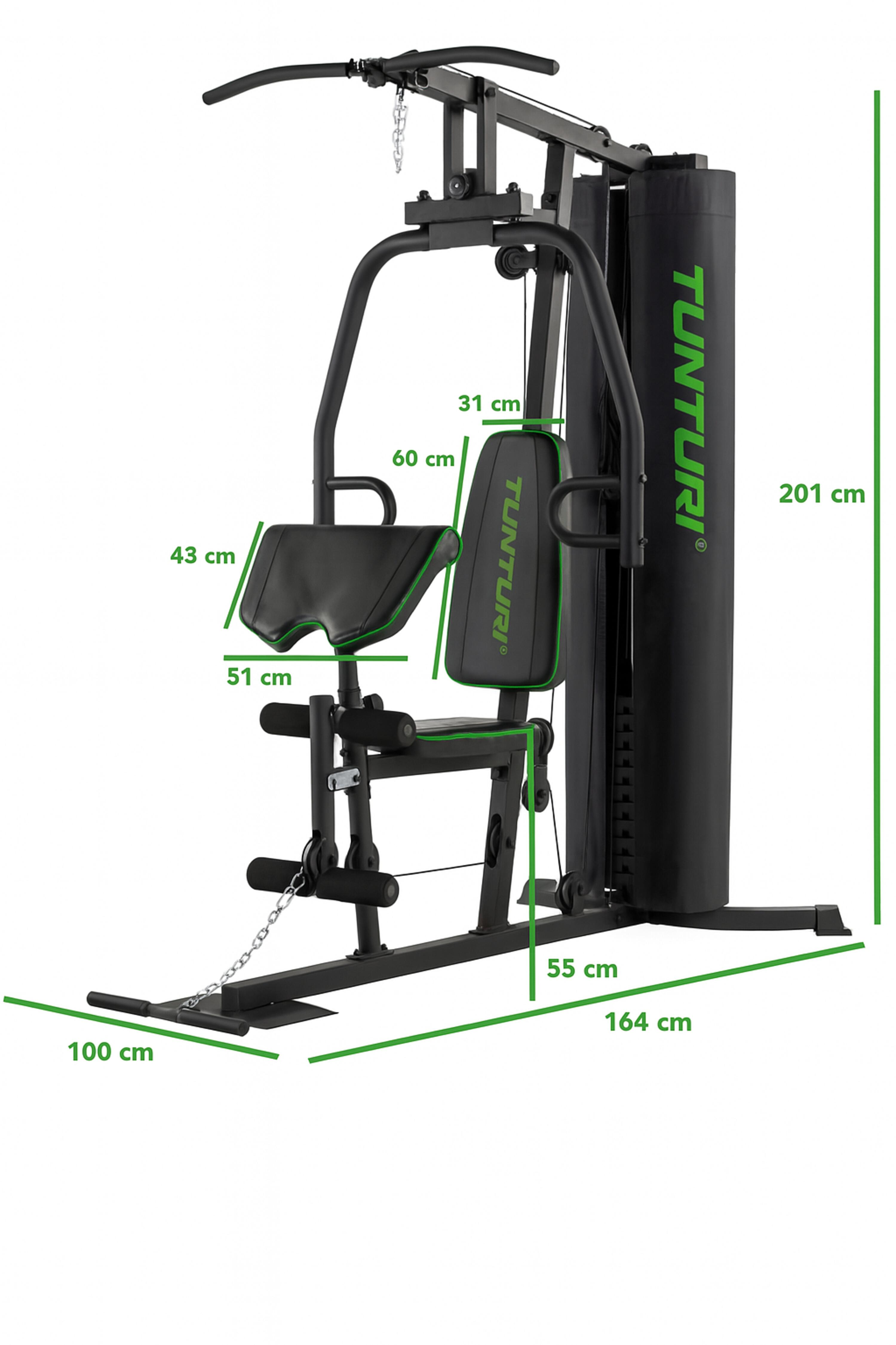 Station de musculation - Home Gym 60 kg avec Pupitre Biceps - HG20 3/8