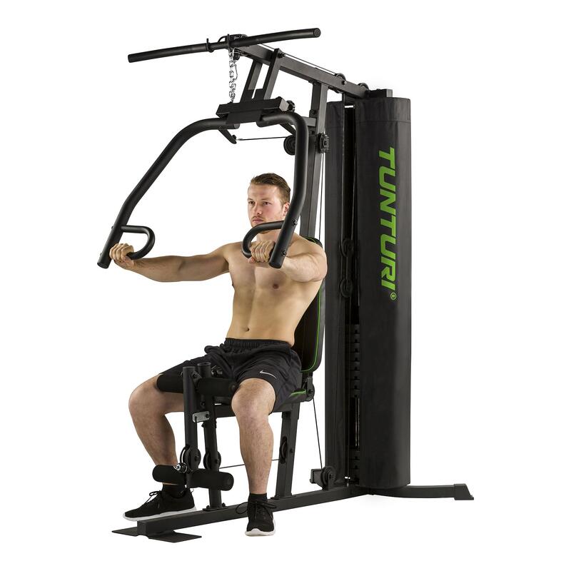 TUNTURI - HG20 - Station de Musculation Polyvalente - Charge Guidée 60 kg
