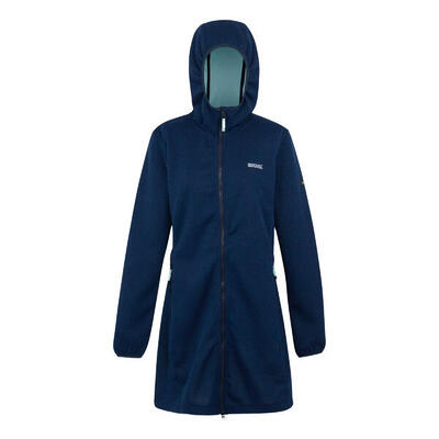 Giacca In Pile Linea Lunga Donna Regatta Bloomfield Acqua Sbiancata Blu Tahoe