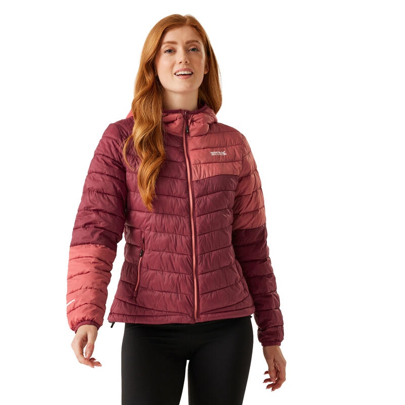 Veste À Capuche HILLPACK Femme (Rouge Foncé / Rouge Clair)