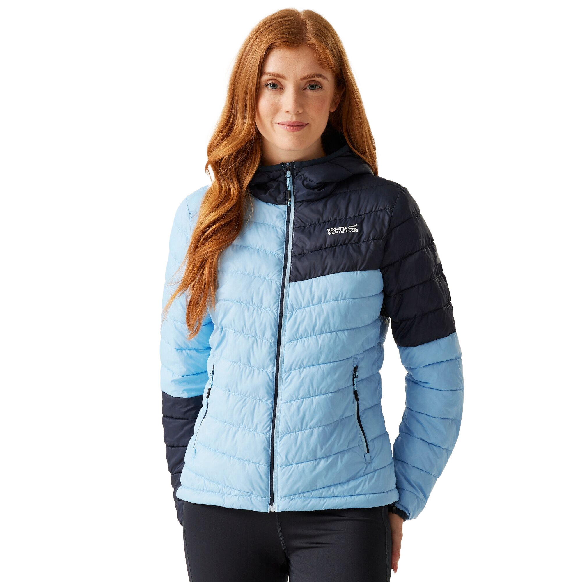 Veste À Capuche HILLPACK Femme (Bleu Ciel / Bleu Marine) 4/5