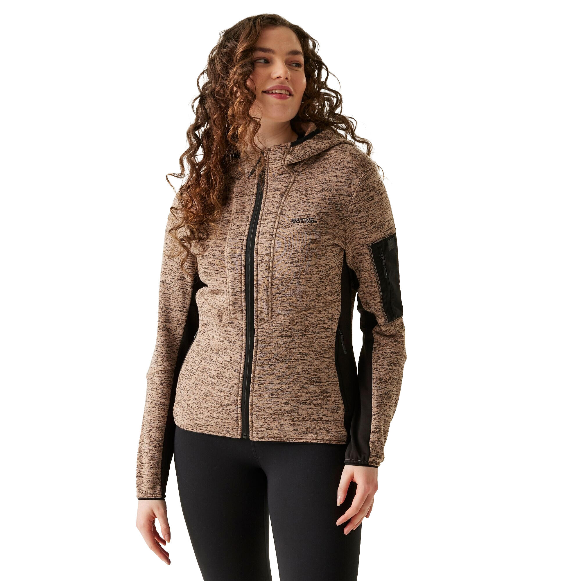 Giacca In Pile Donna Regatta Kemilia Grigio Caldo Nero 4/5