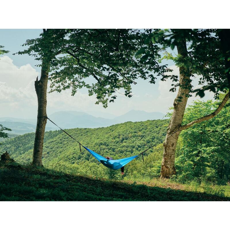 Hamac din material parasuta,ultra usor,270x140 cm,curele de prindere si carabine