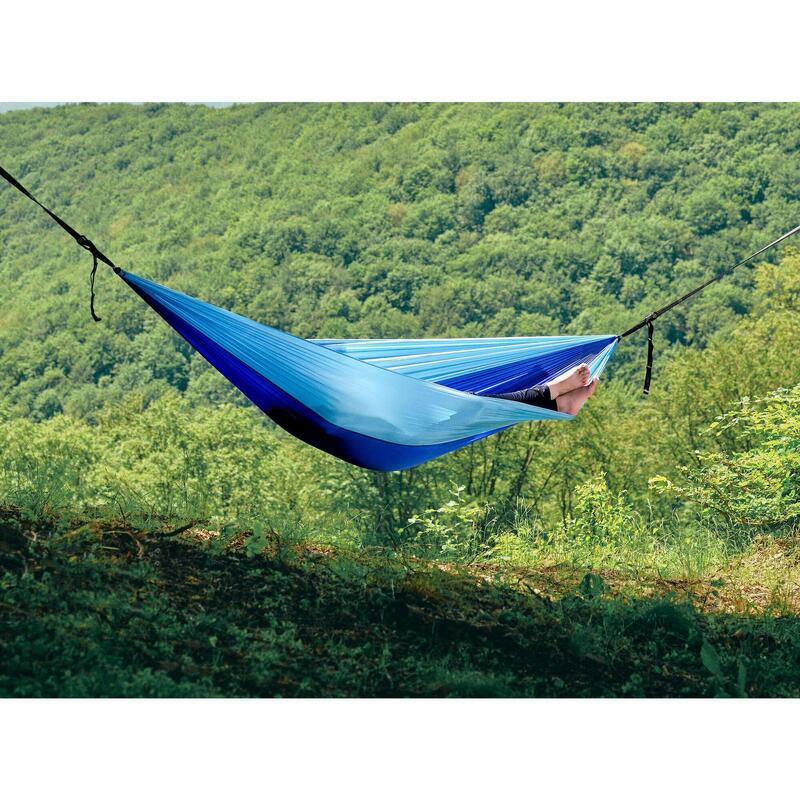 Hamac din material parasuta,ultra usor,270x140 cm,curele de prindere si carabine