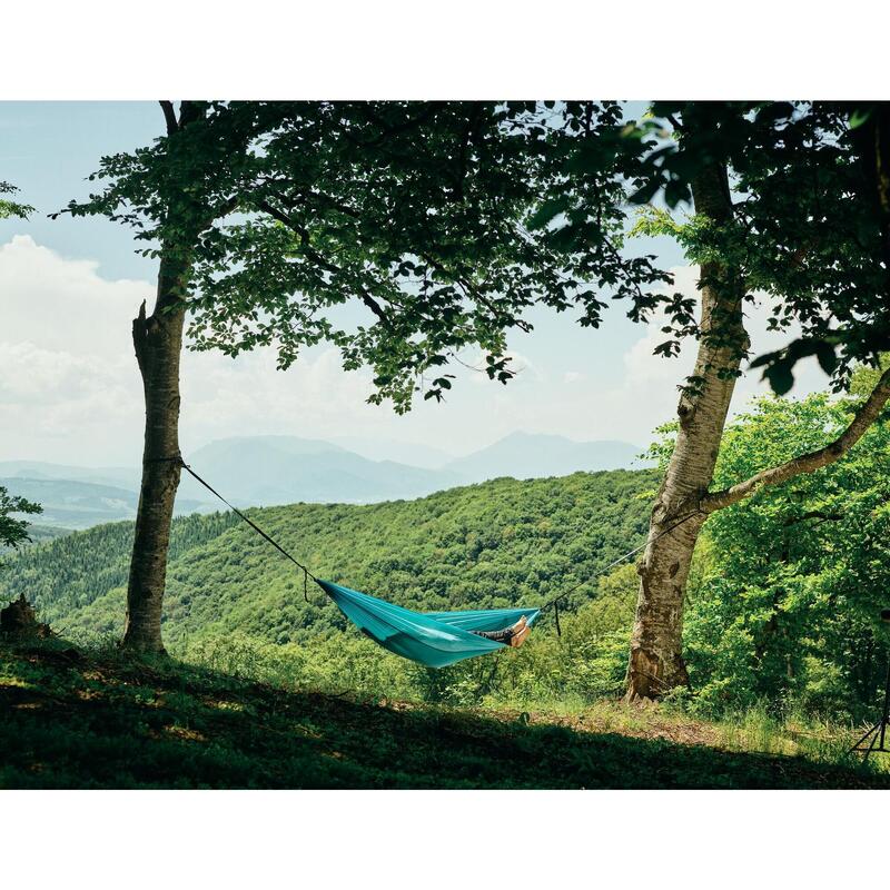 Hamac din material parasuta,ultra usor,270x140 cm,curele de prindere si carabine
