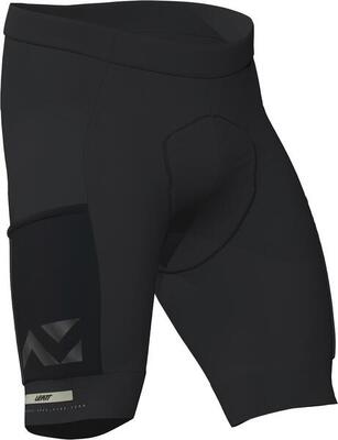 Kurze MTB-Shorts Endurance 5.0 mit reflektierenden Details Schwarz Herren