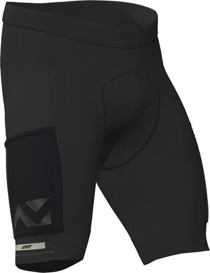 Kurze MTB-Shorts Endurance 5.0 mit reflektierenden Details Schwarz Herren