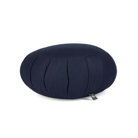 Coussin de méditation ZAFU ECO bleu foncé, rembourrage à l'épeautre, sans housse