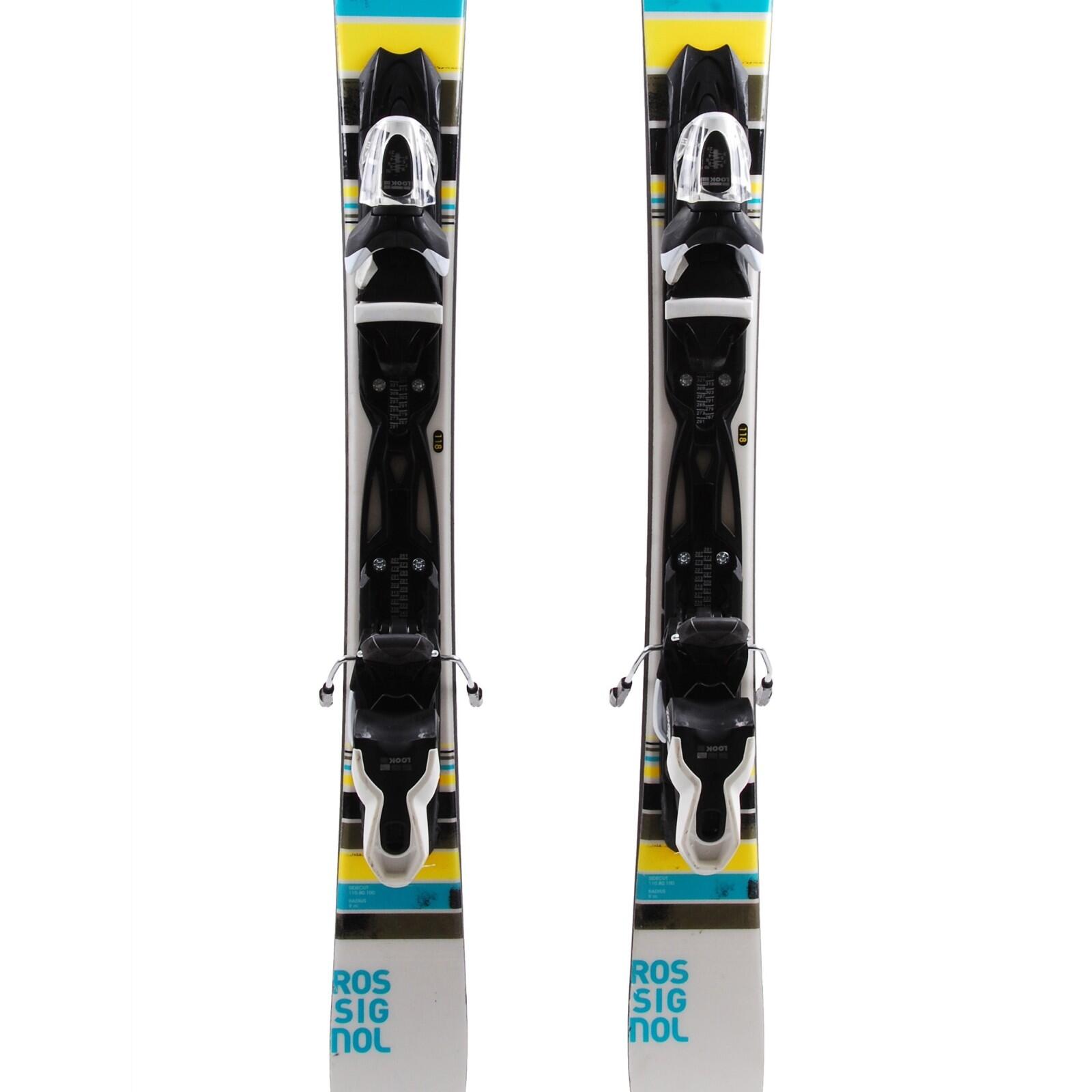 RECONDITIONNE - Mini Ski Rossignol Scratch Free Zb + Fixations 3/4