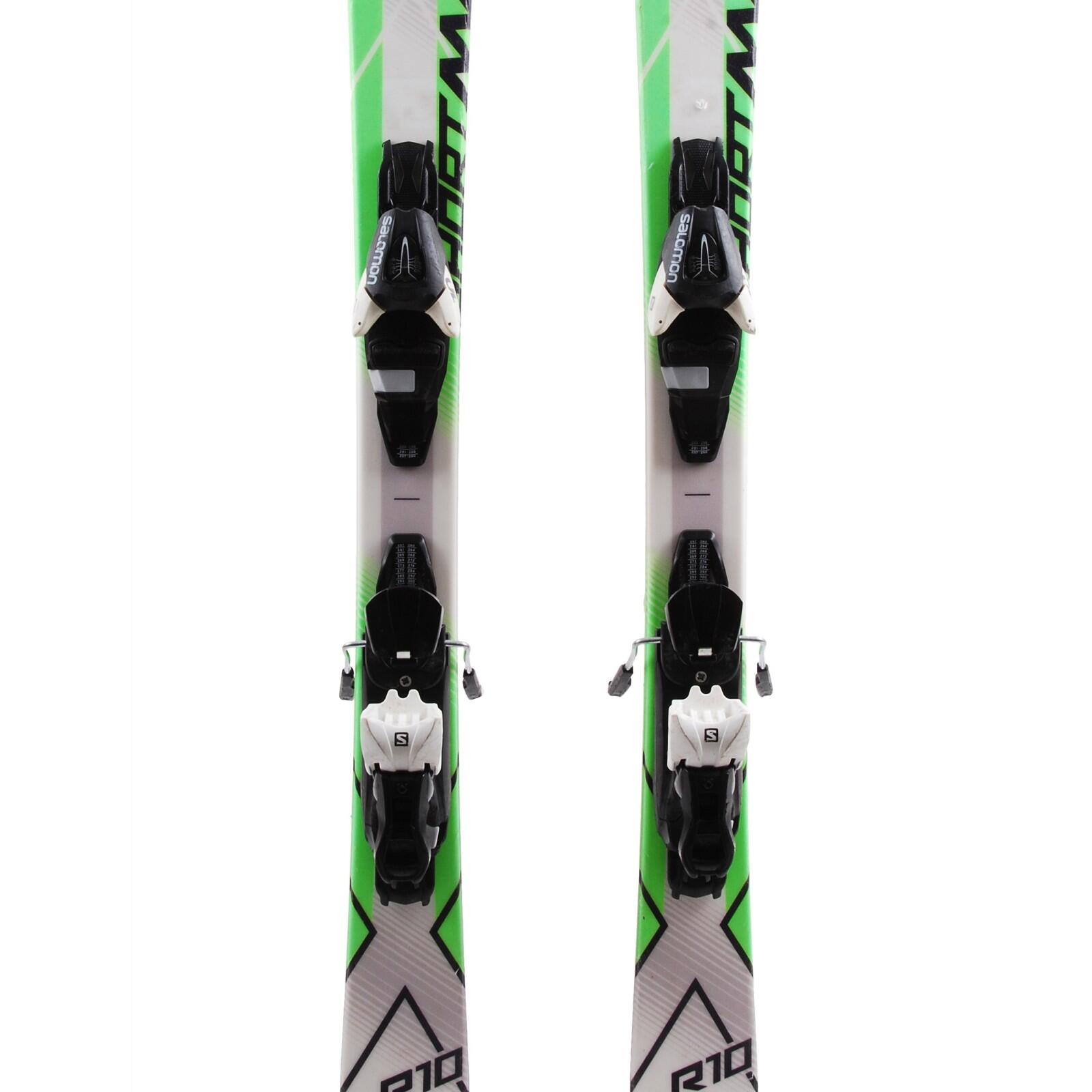RECONDITIONNE - Mini Ski Salomon Shortmax + Fixations 3/4