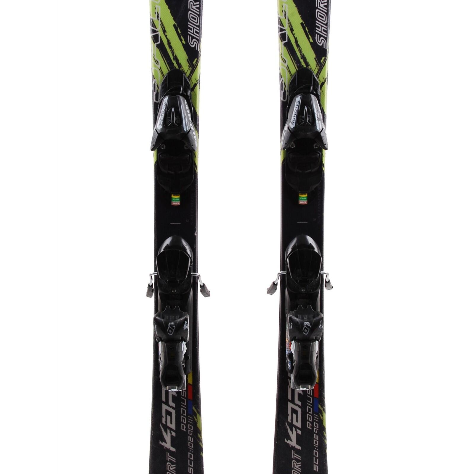RECONDITIONNE - Mini Ski Salomon Shortkart + Fixations 3/4