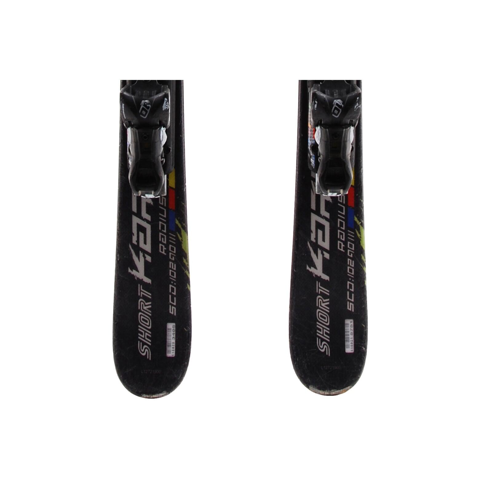 RECONDITIONNE - Mini Ski Salomon Shortkart + Fixations 4/4