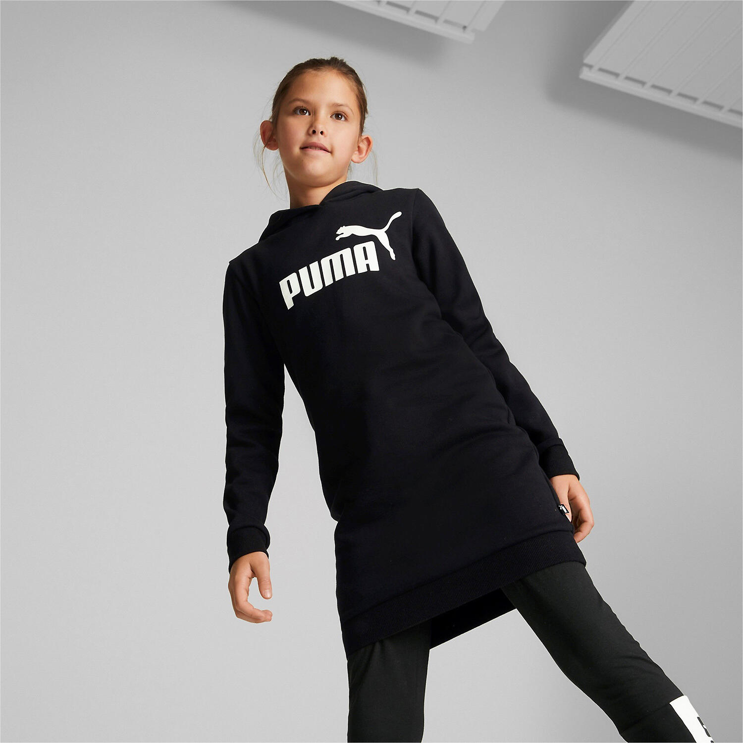 VESTITO PUMA ESSENTIALS RAGAZZA BLACK 3/7