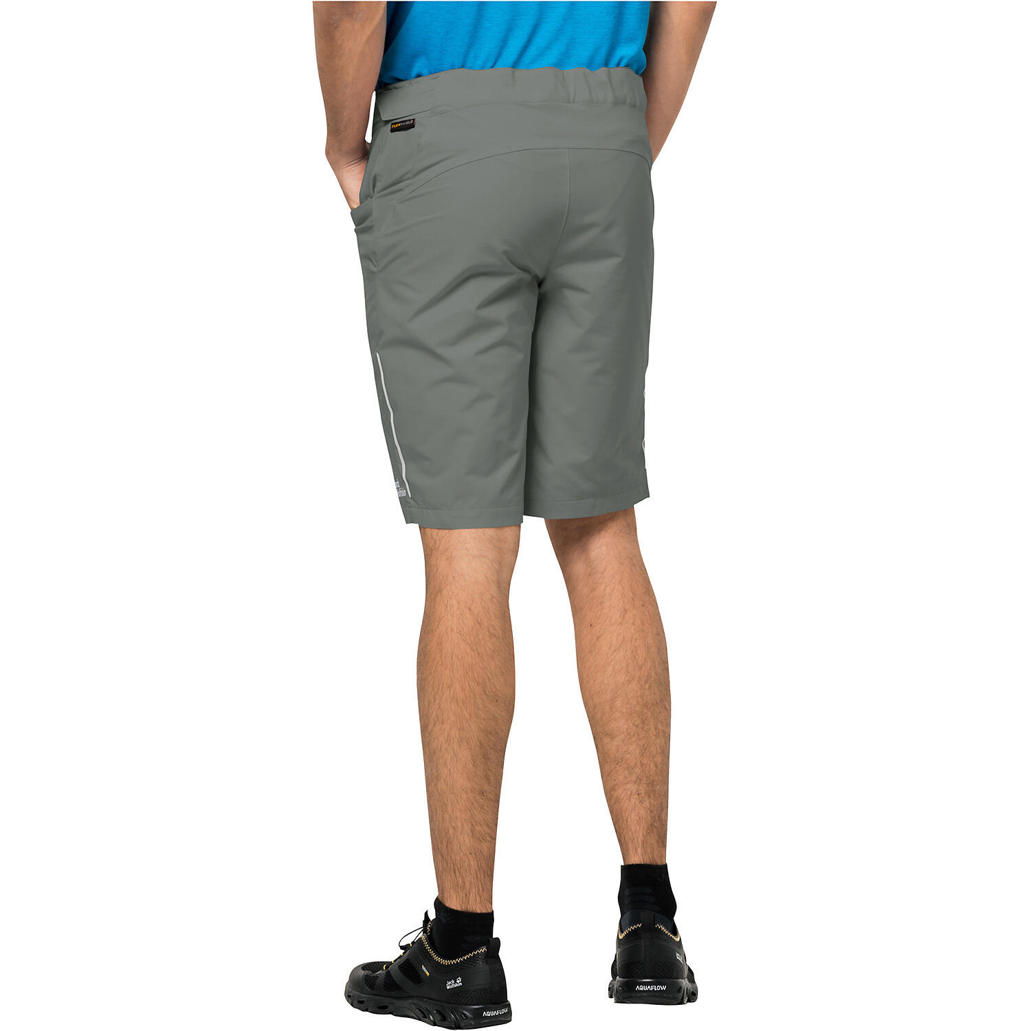 Jack Wolfskin Tourer Shorts M Synthetic Fiber Shorts Gecko Green Grey Größe 5... 3/6