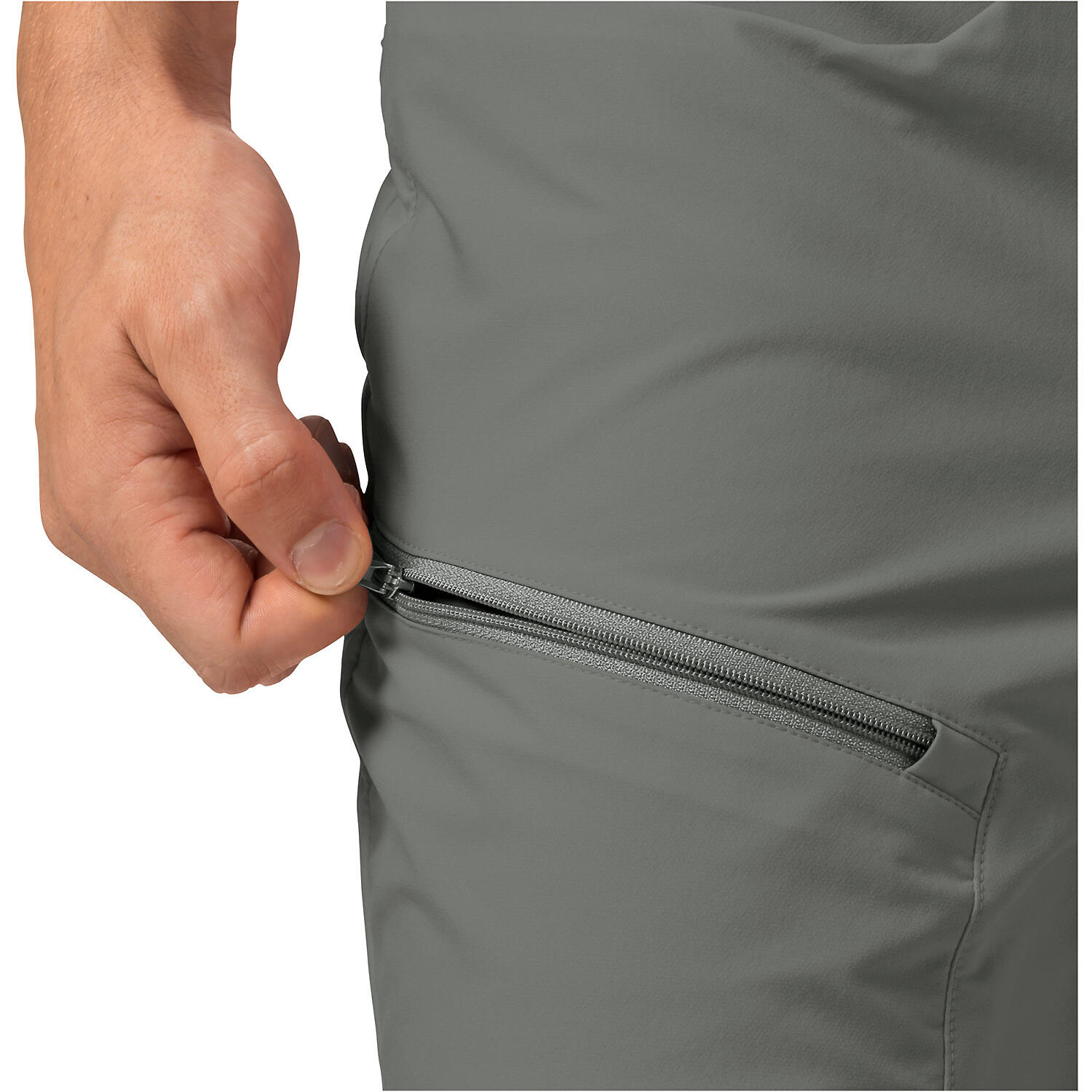 Jack Wolfskin Tourer Shorts M Synthetic Fiber Shorts Gecko Green Grey Größe 5... 6/6