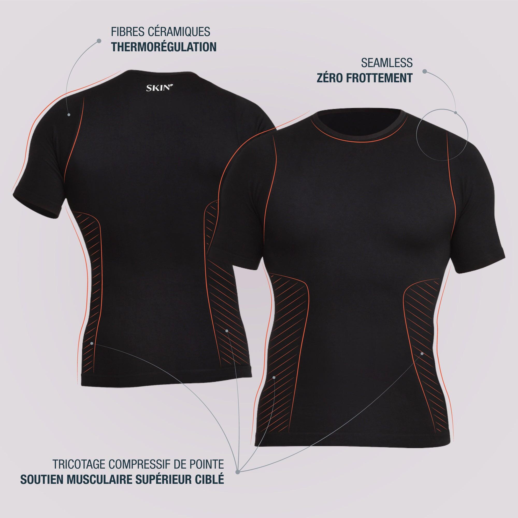Camiseta de hombre - manga corta - compresión moderada - SKINUP Sport 3/5