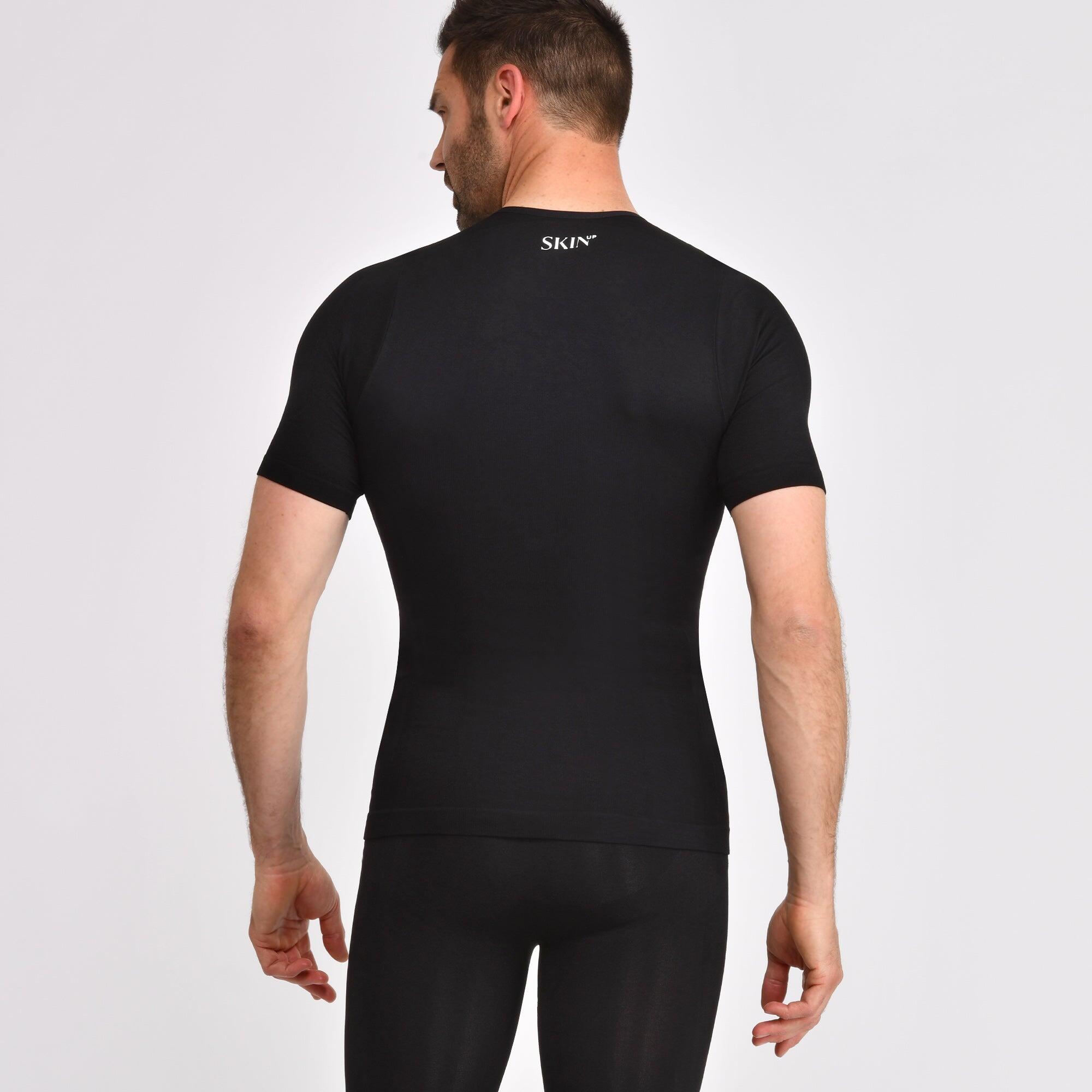 Skinup - T-shirt Homme - Manches Courtes - Compression Modérée - Skinup Sport - Chemise Manches Courtes - Noir - 38 S - Decathlon