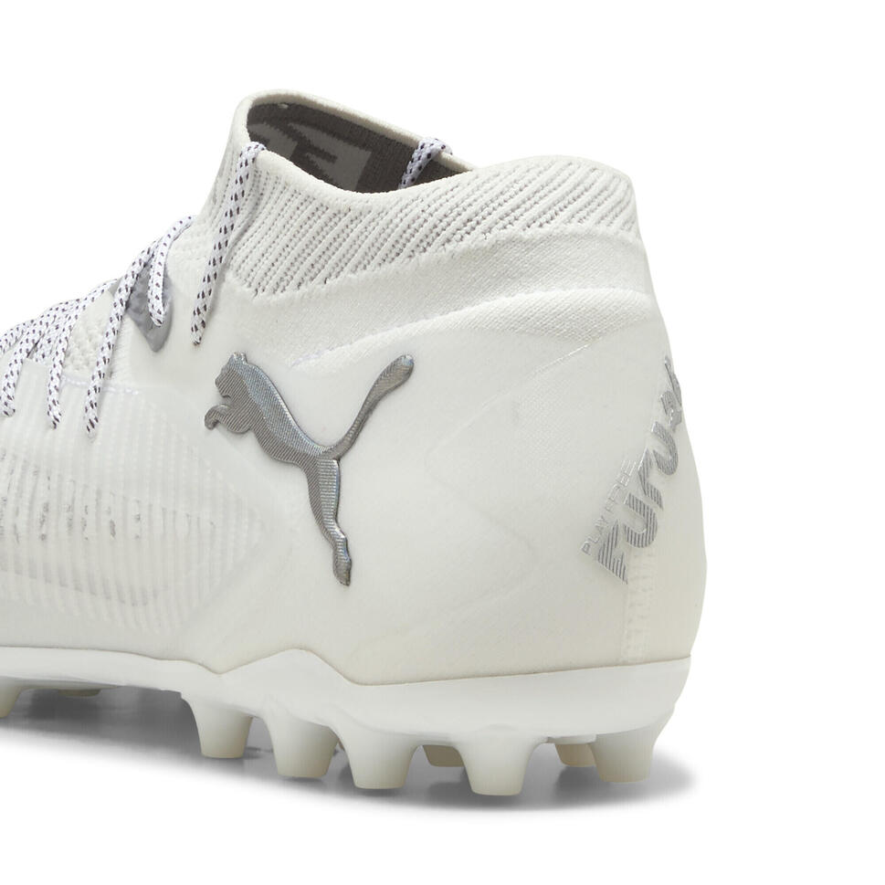 Buty piłkarskie unisex FUTURE 8 ULTIMATE MG PUMA White Matte Silver Gray