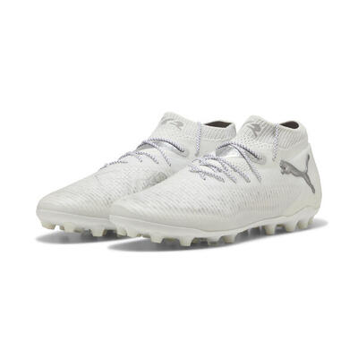 Botas de fútbol FUTURE 8 ULTIMATE MG unisex PUMA White Matte Silver Gray