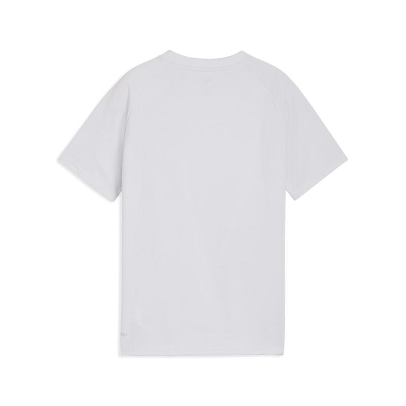 Tricou copii buzunar, logo club Pumatech gri PUMA