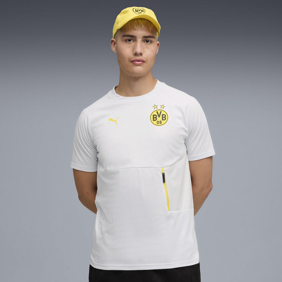 Męska koszulka Borussia Dortmund PUMATECH z kieszenią PUMA