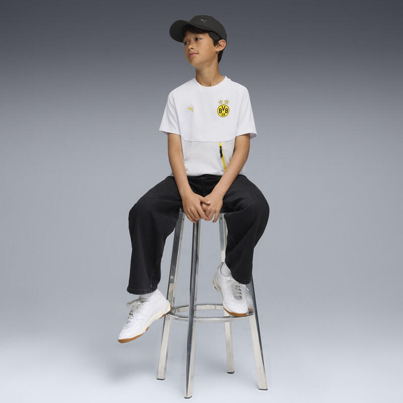 Tricou copii buzunar, logo club Pumatech gri PUMA